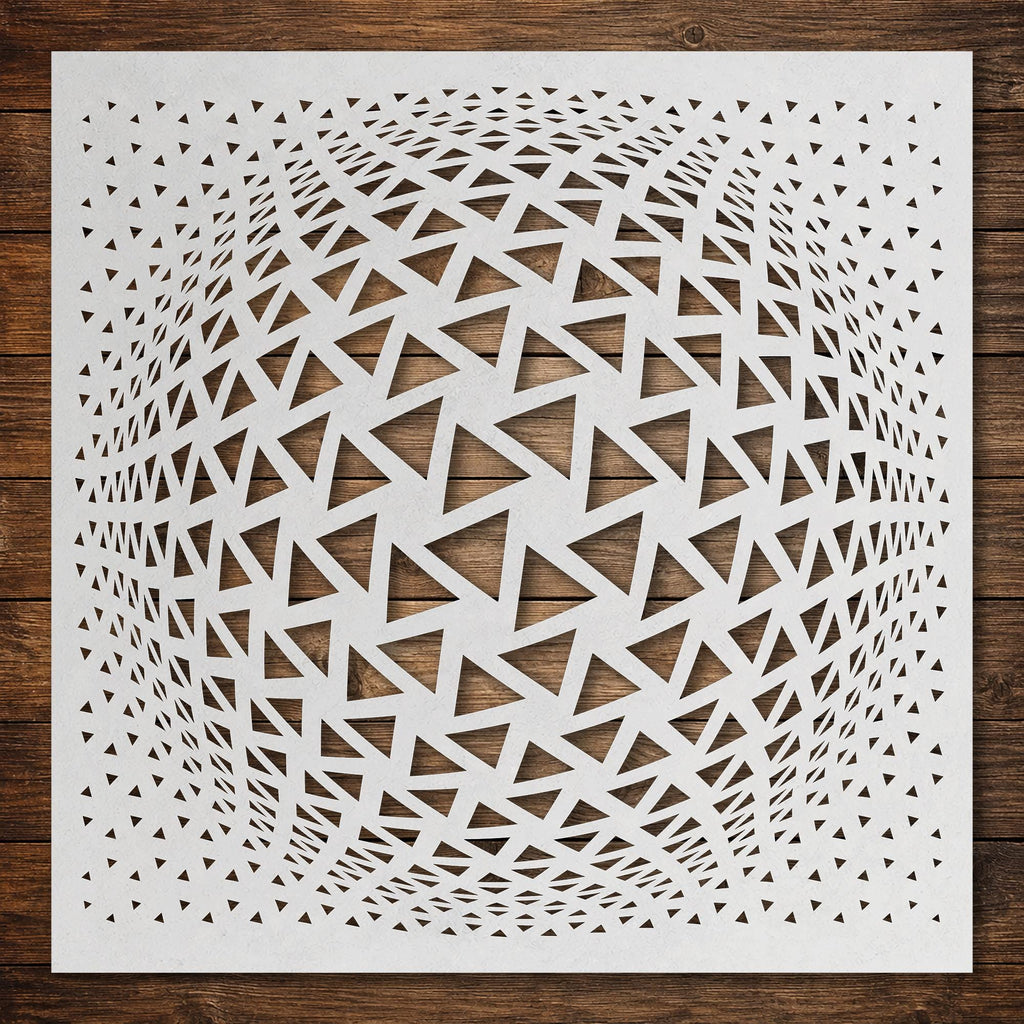 Geometric Grid #14 Stencil reusable Mylar stencil, 300 x 300 mm
