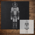 Nutcracker Soldier Stencil reusable Mylar stencil, 300 x 300 mm