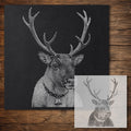 Christmas Reindeer Stencil reusable Mylar stencil, 300 x 300 mm