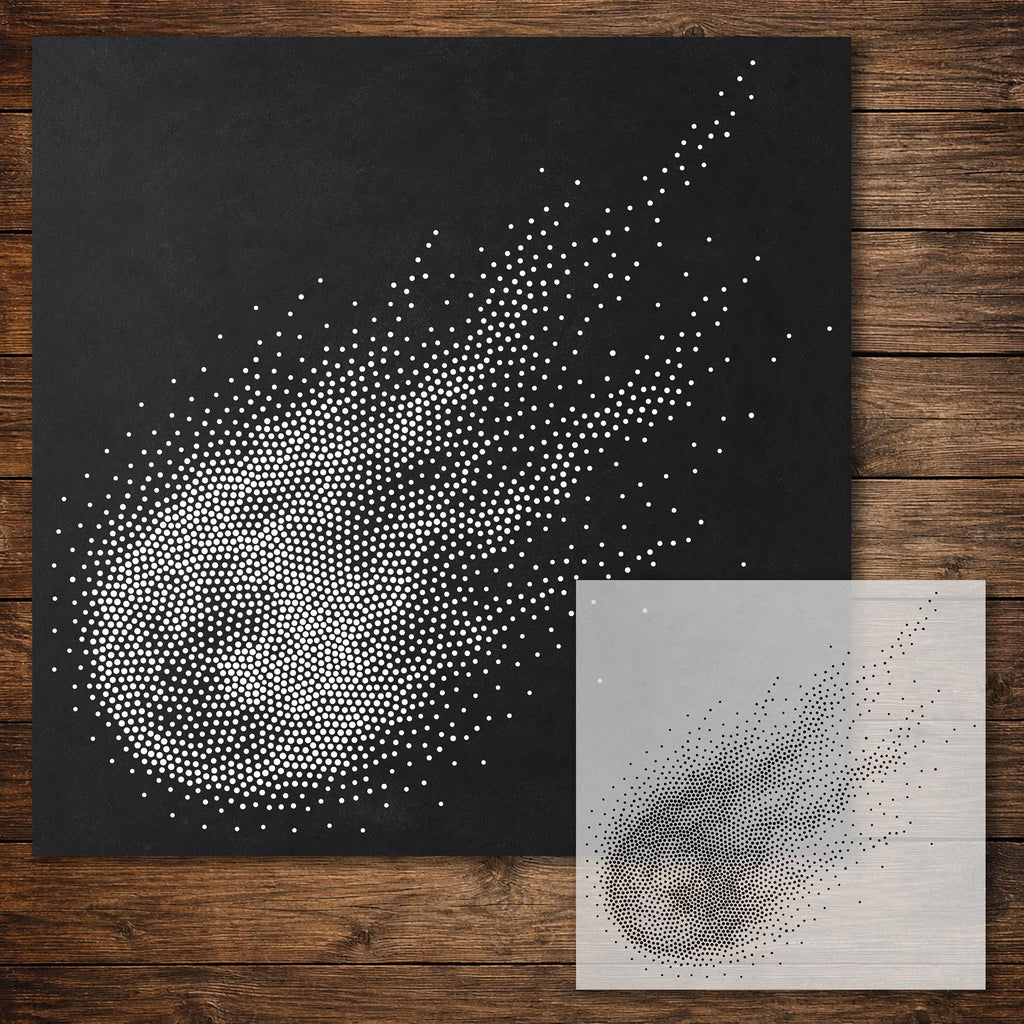 Fireball Stencil reusable Mylar stencil, 300 x 300 mm