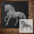 Unicorn Stencil reusable Mylar stencil, 300 x 300 mm