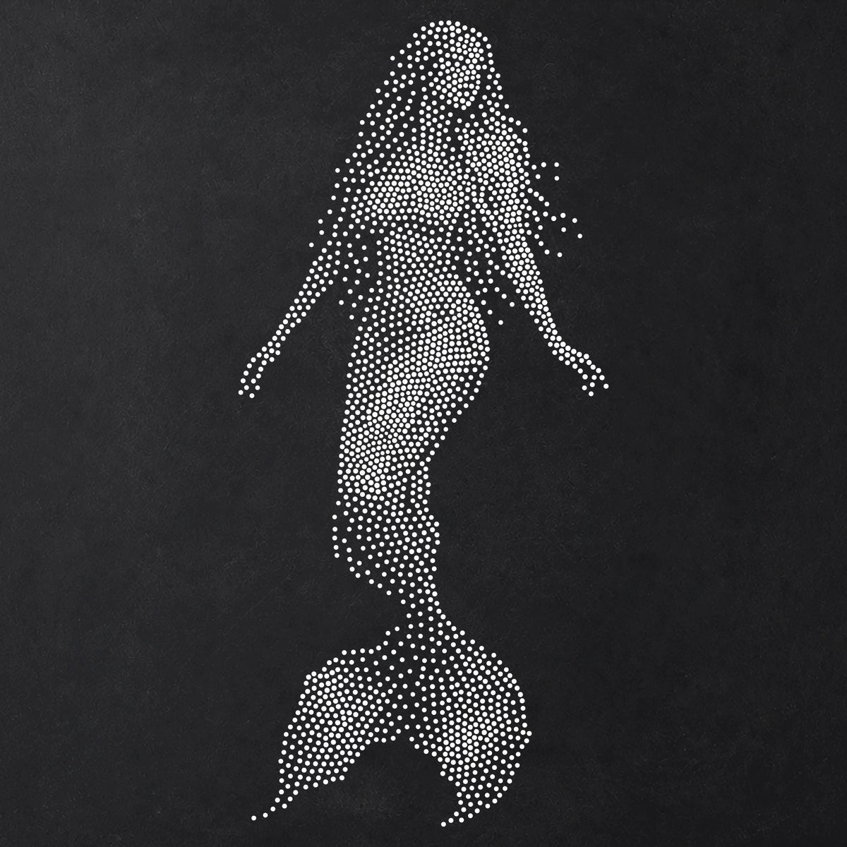 Mermaid Stencil | Realistic Highly Detailed DIY Mylar Fantasy Wall Art, Stipple Art Crafts (Large - 300mm / 12" approx)