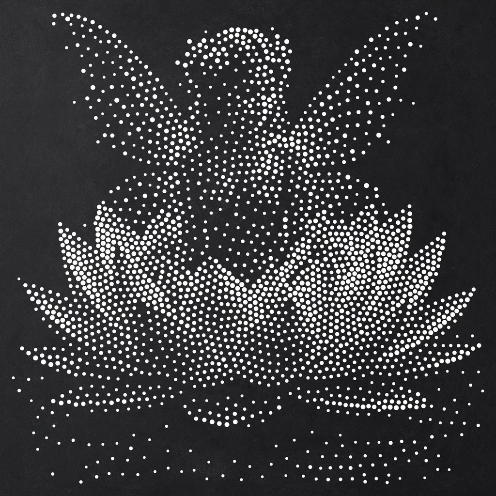 Fairy in Lotus Flower Stencil | Realistic Highly Detailed DIY Mylar Fantasy Wall Art, Stipple Art Crafts (Large - 300mm / 12" approx)