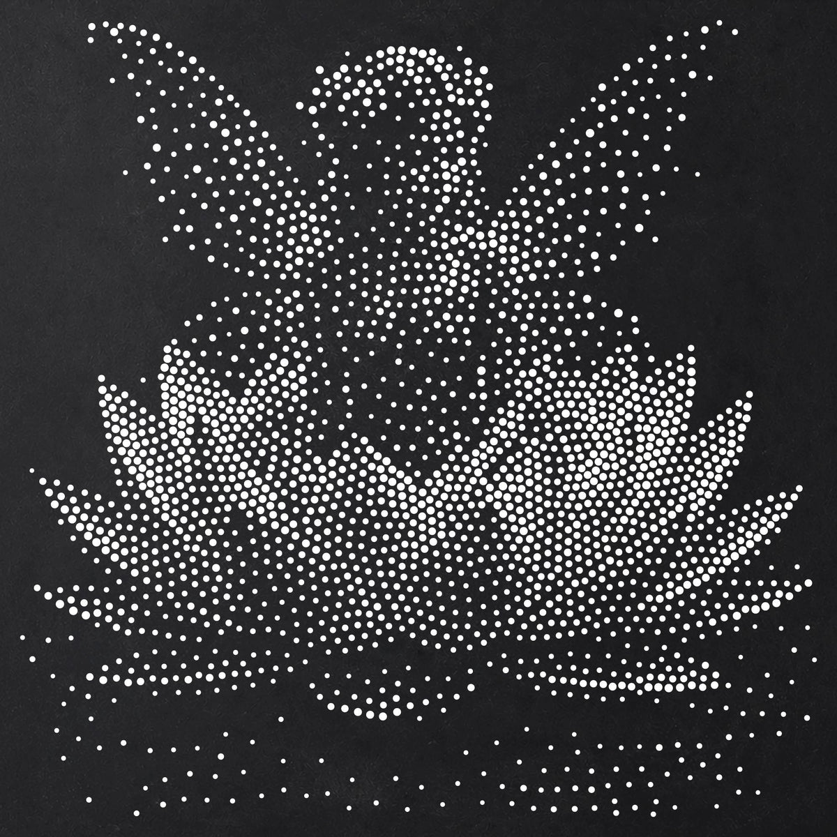 Fairy in Lotus Flower Stencil | Realistic Highly Detailed DIY Mylar Fantasy Wall Art, Stipple Art Crafts (Large - 300mm / 12" approx)