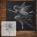 Flying Fairy Stencil reusable Mylar stencil, 300 x 300 mm