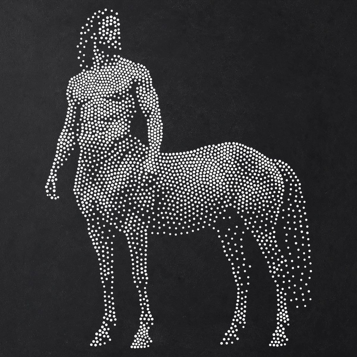 Centaur Stencil | Realistic Highly Detailed DIY Mylar Fantasy Wall Art, Stipple Art Crafts (Large - 300mm / 12" approx)