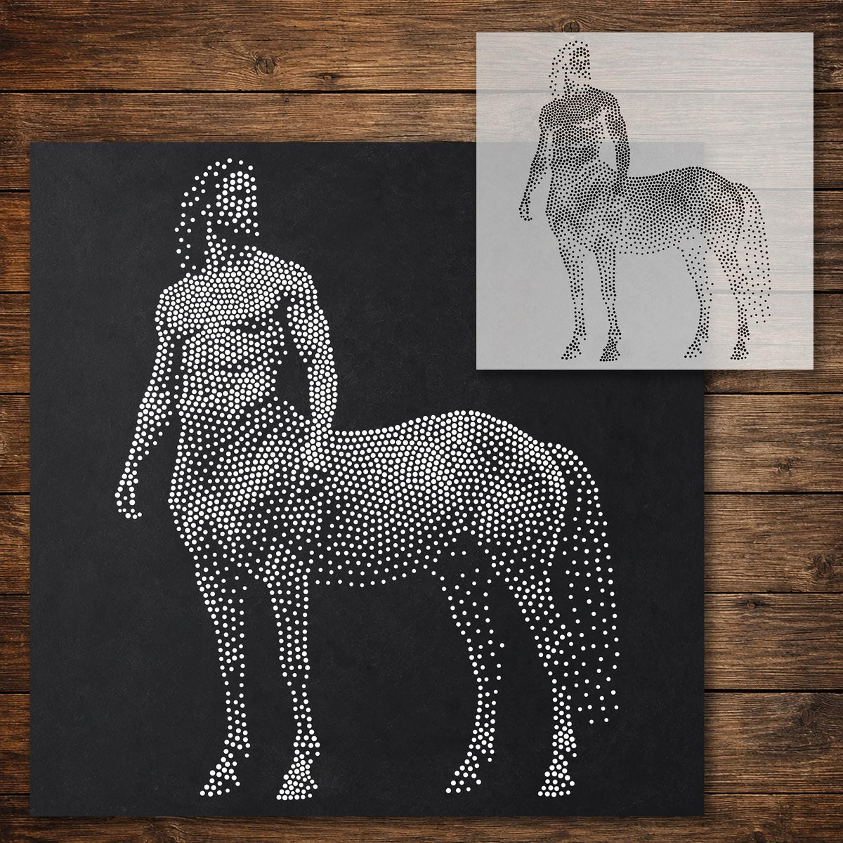 Centaur Stencil reusable Mylar stencil, 300 x 300 mm