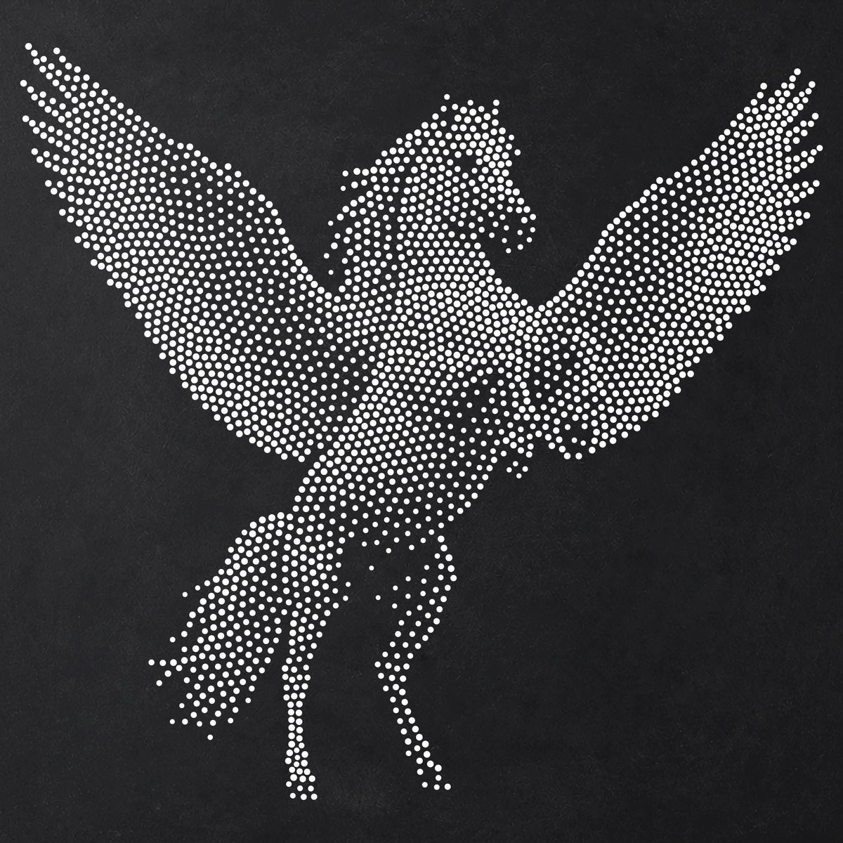 Pegasus Stencil | Realistic Highly Detailed DIY Mylar Fantasy Wall Art, Stipple Art Crafts (Large - 300mm / 12" approx)