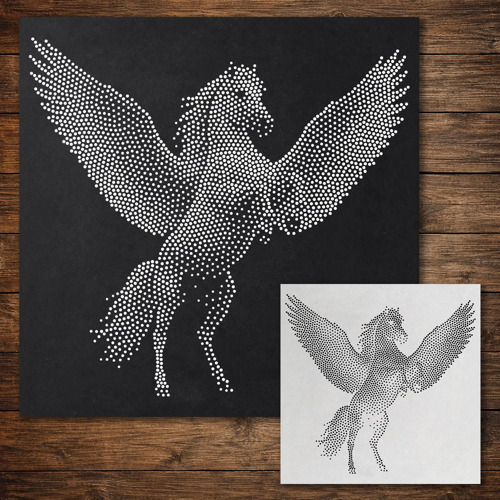 Pegasus Stencil reusable Mylar stencil, 300 x 300 mm