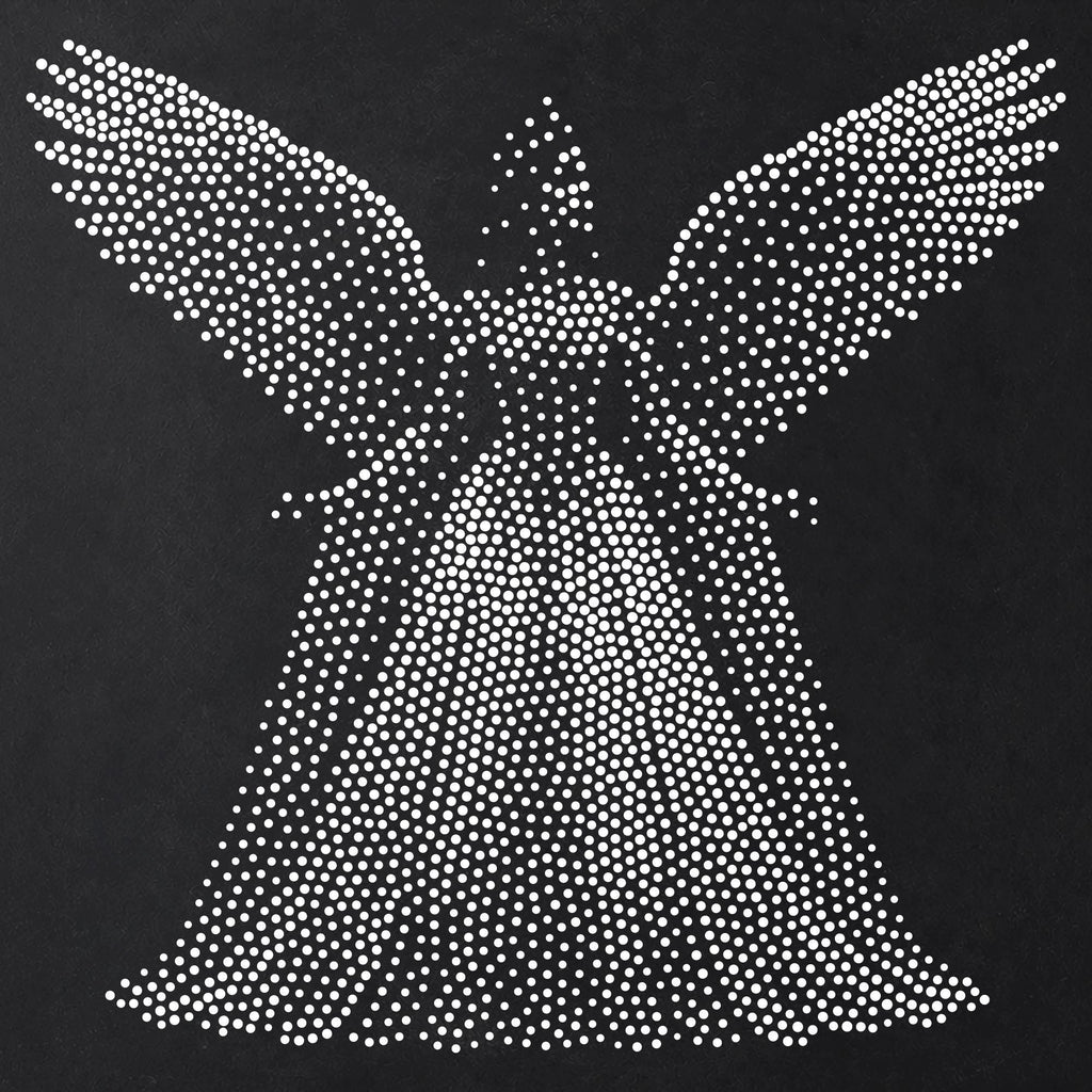Winged Princess Stencil | Realistic Highly Detailed DIY Mylar Fantasy Wall Art, Stipple Art Crafts (Large - 300mm / 12" approx)