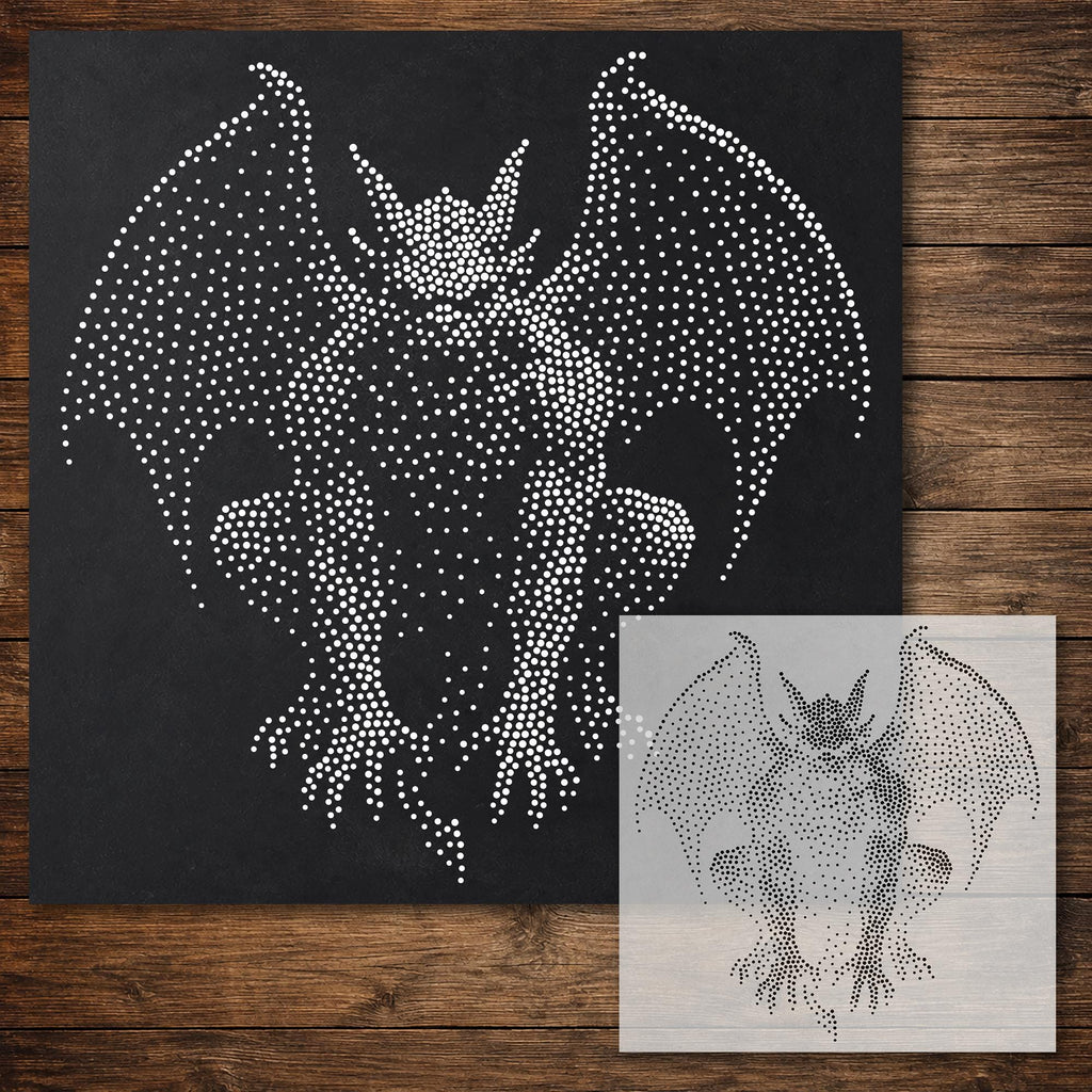 Gargoyle Stencil reusable Mylar stencil, 300 x 300 mm