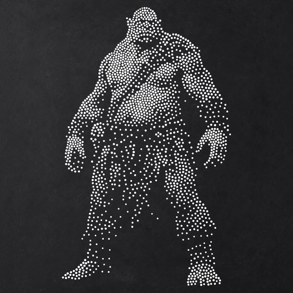 Ogre Stencil | Realistic Highly Detailed DIY Mylar Fantasy Wall Art, Stipple Art Crafts (Large - 300mm / 12" approx)