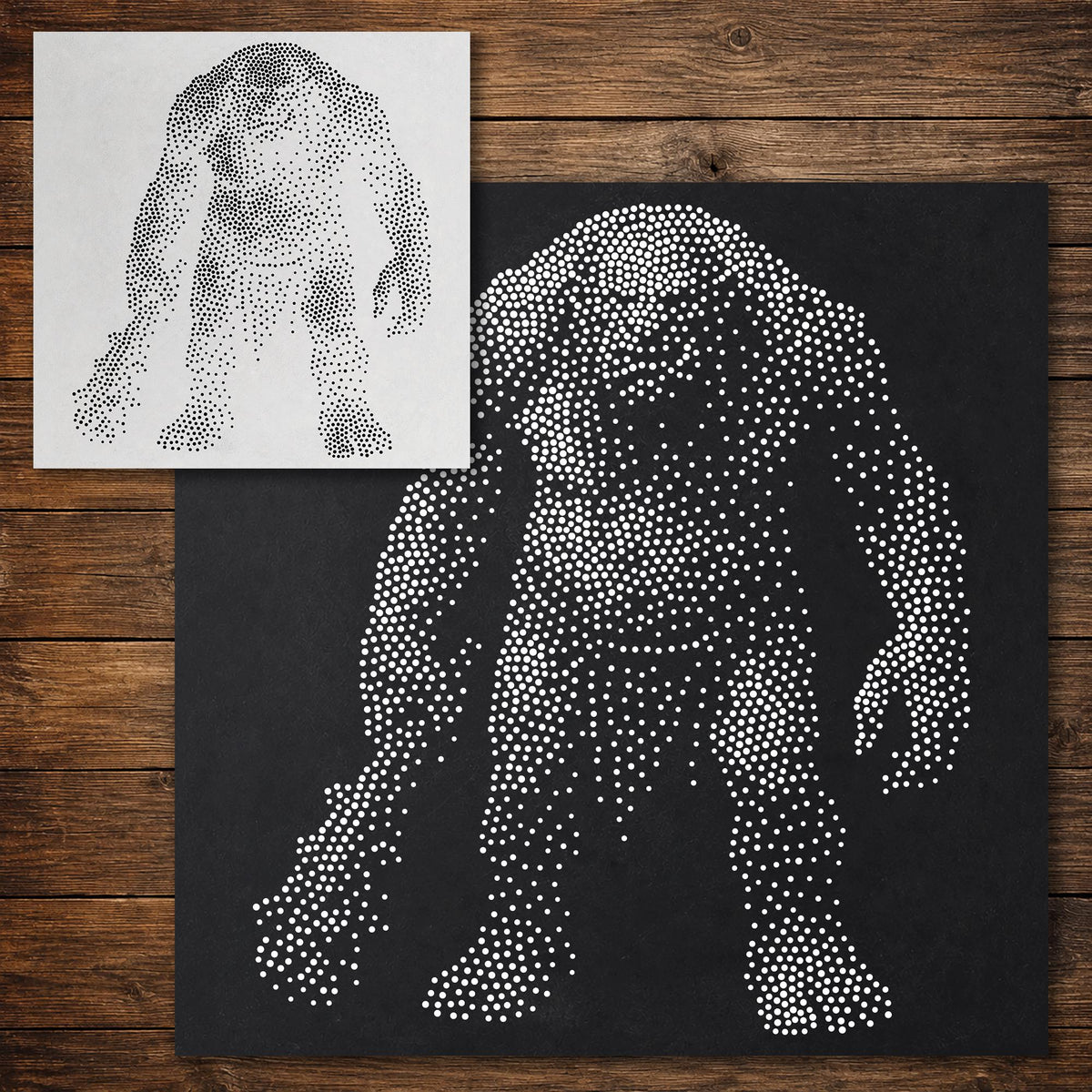 Troll Stencil reusable Mylar stencil, 300 x 300 mm