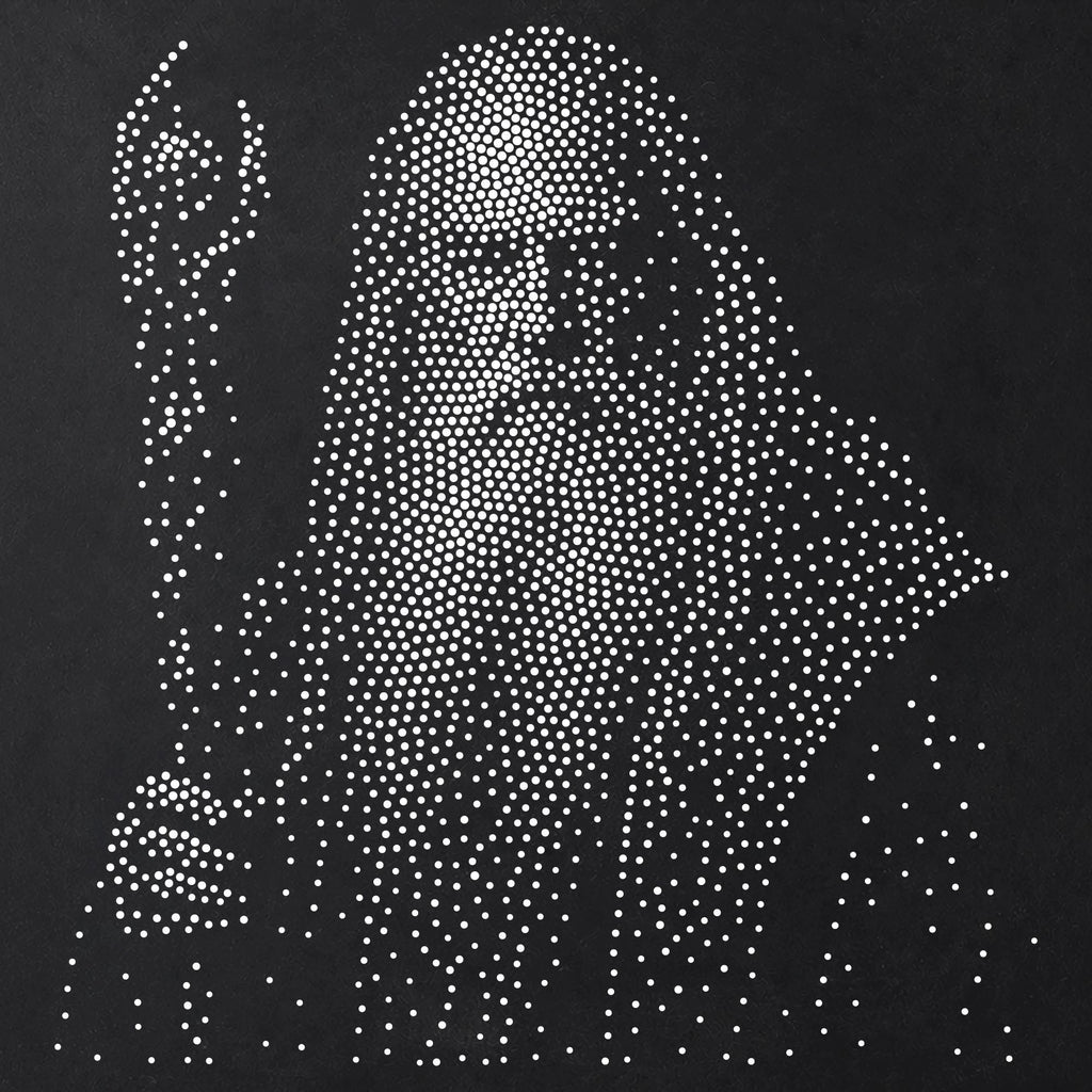 Wizard Stencil | Realistic Highly Detailed DIY Mylar Fantasy Wall Art, Stipple Art Crafts (Large - 300mm / 12" approx)