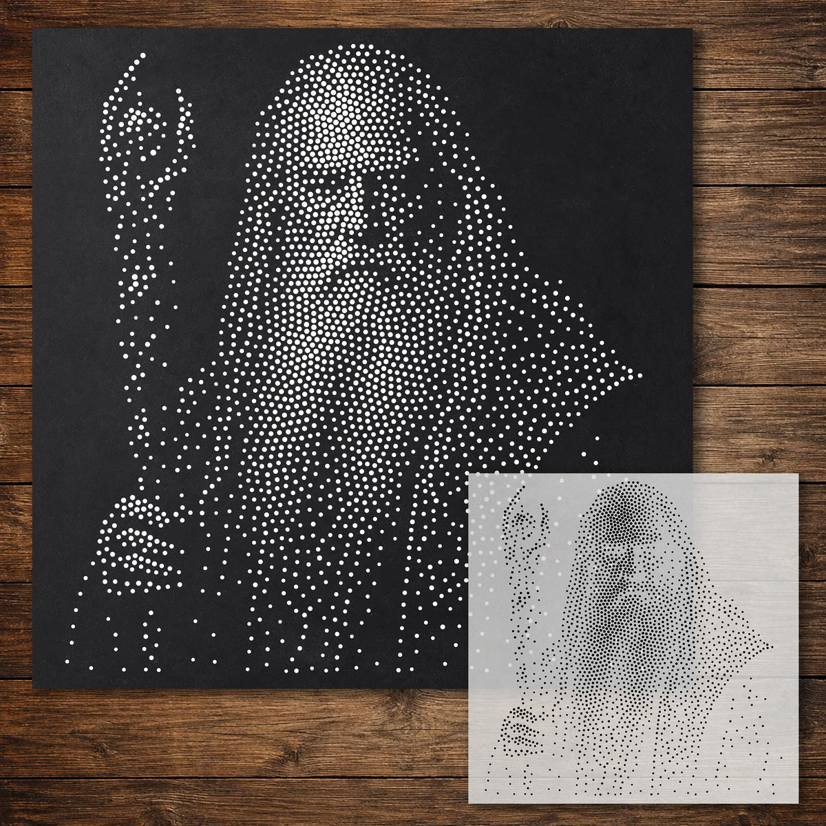 Wizard Stencil reusable Mylar stencil, 300 x 300 mm