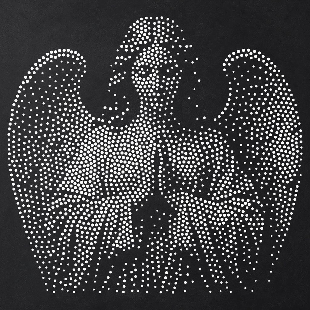 Angel in Prayer Stencil | Realistic Christmas Nativity Mylar Stipple Wall Art, Crafts (Large - 300mm / 12" approx)