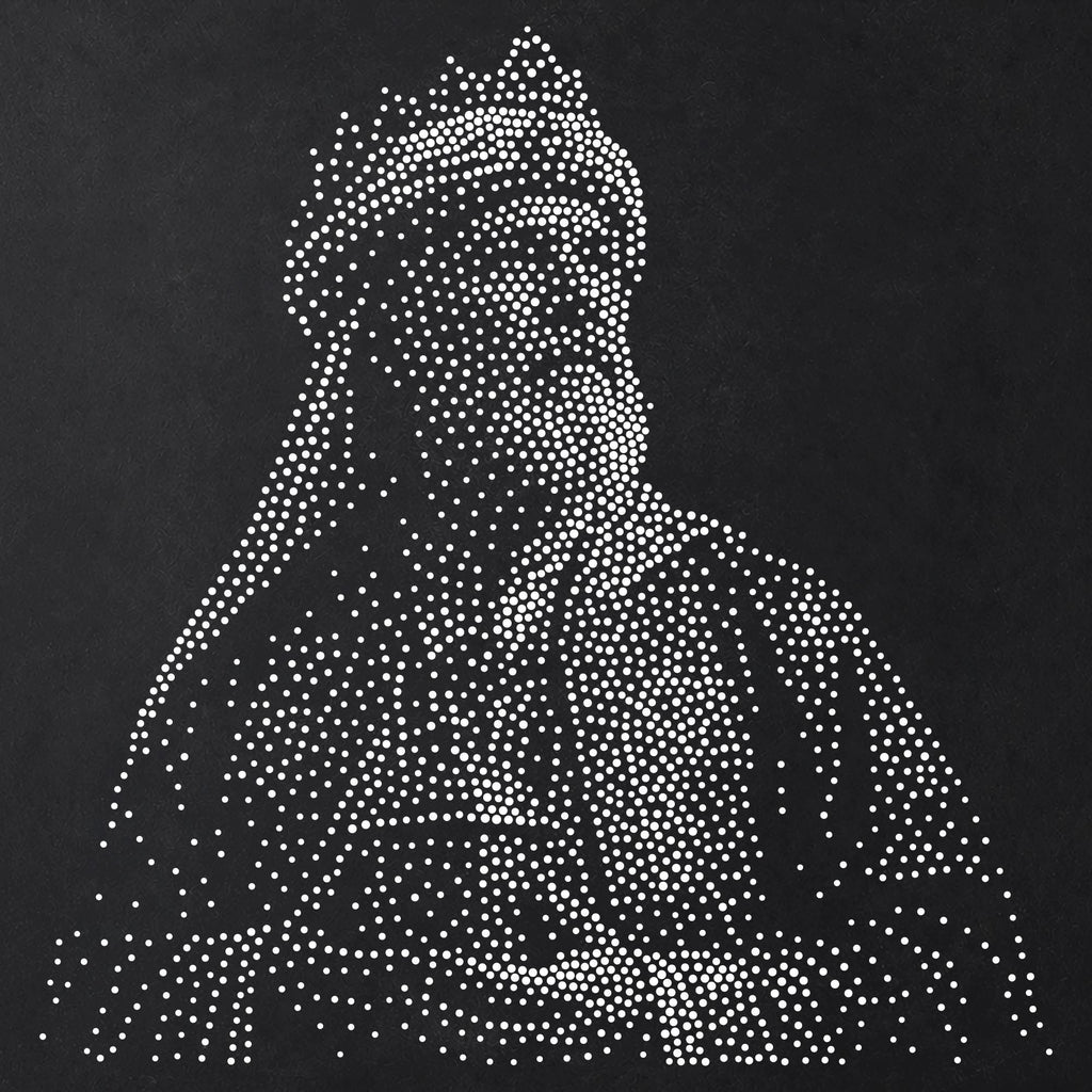 Wise Man with Gift Stencil | Realistic Christmas Mylar Stipple Wall Art, Crafts (Large - 300mm / 12" approx)