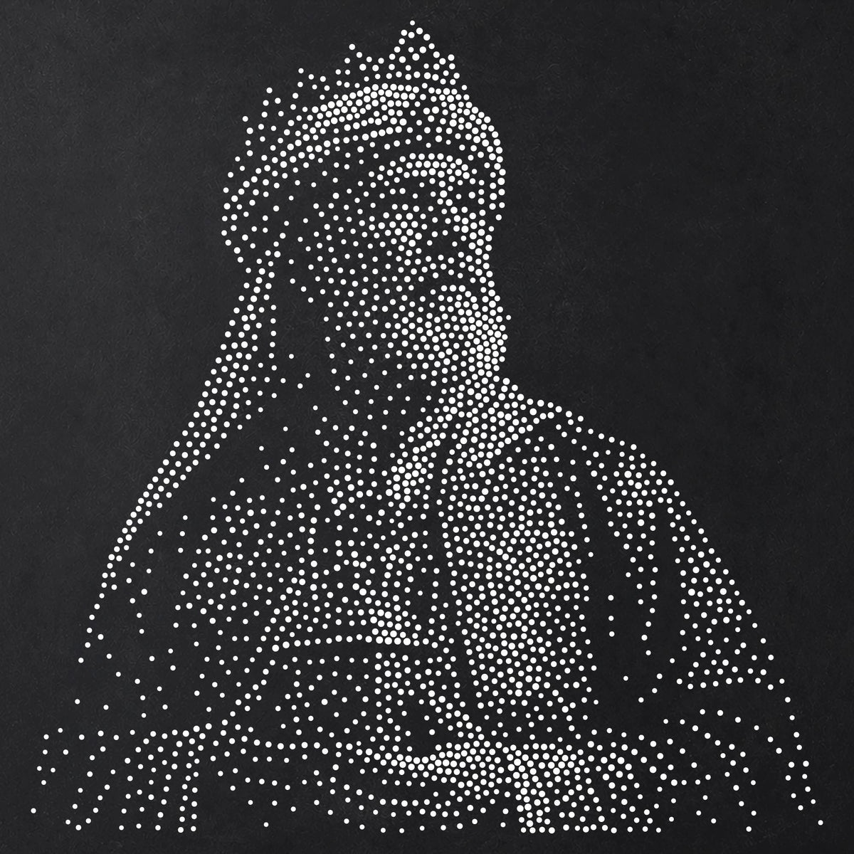 Wise Man with Gift Stencil | Realistic Christmas Mylar Stipple Wall Art, Crafts (Large - 300mm / 12" approx)