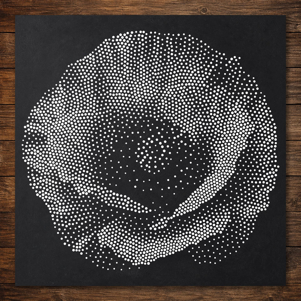 Poppy Flower Stencil | Realistic Mylar Stipple Wall Art, Crafts (Large - 300mm / 12" approx)