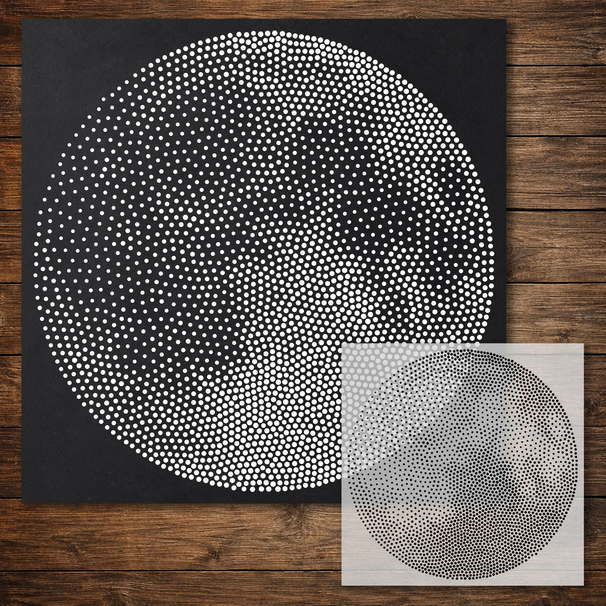 Moon Stencil reusable Mylar stencil, 300 x 300 mm