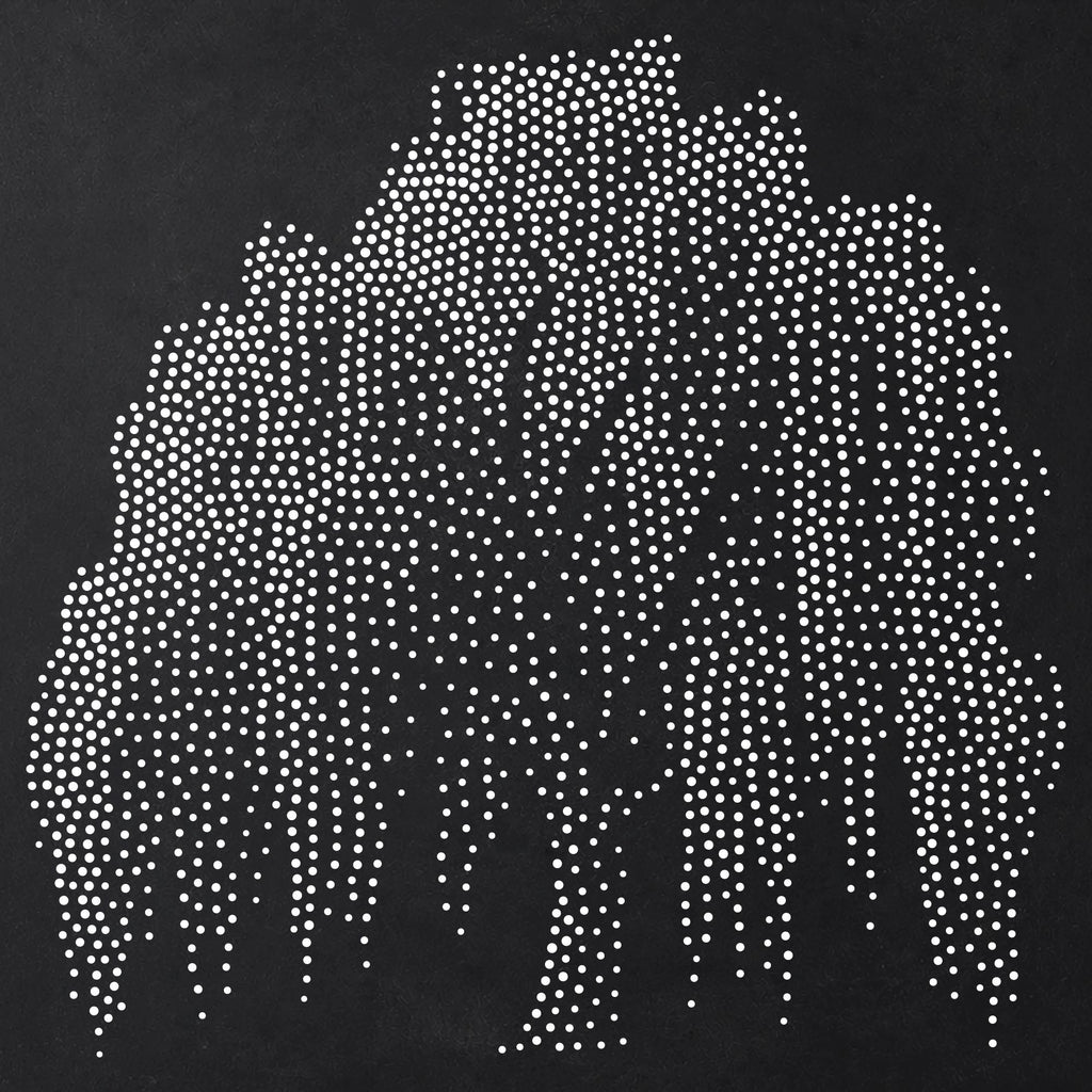 Weeping Willow Tree Stencil | Realistic Highly Detailed DIY Mylar Wall Art, Stipple Art Crafts (Large - 300mm / 12" approx)