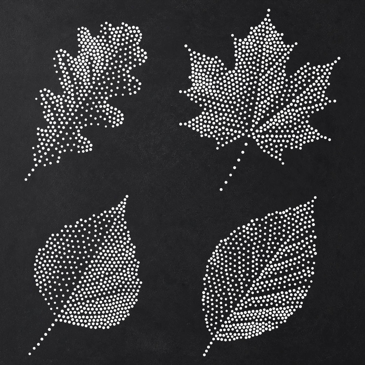 Tree Leaves Stencil | Realistic Highly Detailed DIY Mylar Wall Art, Stipple Art Crafts (Large - 300mm / 12" approx)