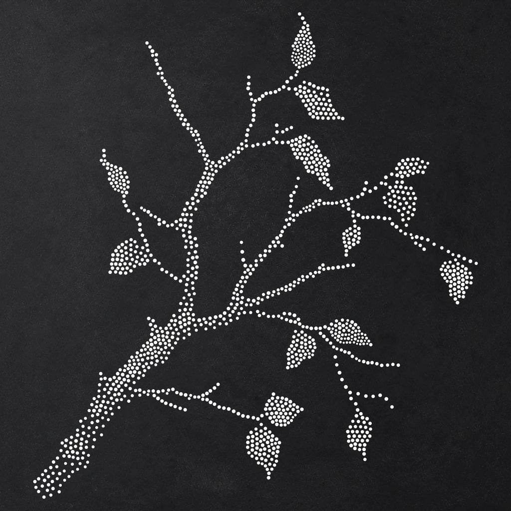Tree Branch Stencil | Realistic Highly Detailed DIY Mylar Wall Art, Stipple Art Crafts (Large - 300mm / 12" approx)
