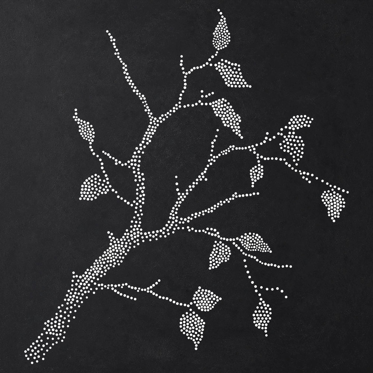 Tree Branch Stencil | Realistic Highly Detailed DIY Mylar Wall Art, Stipple Art Crafts (Large - 300mm / 12" approx)