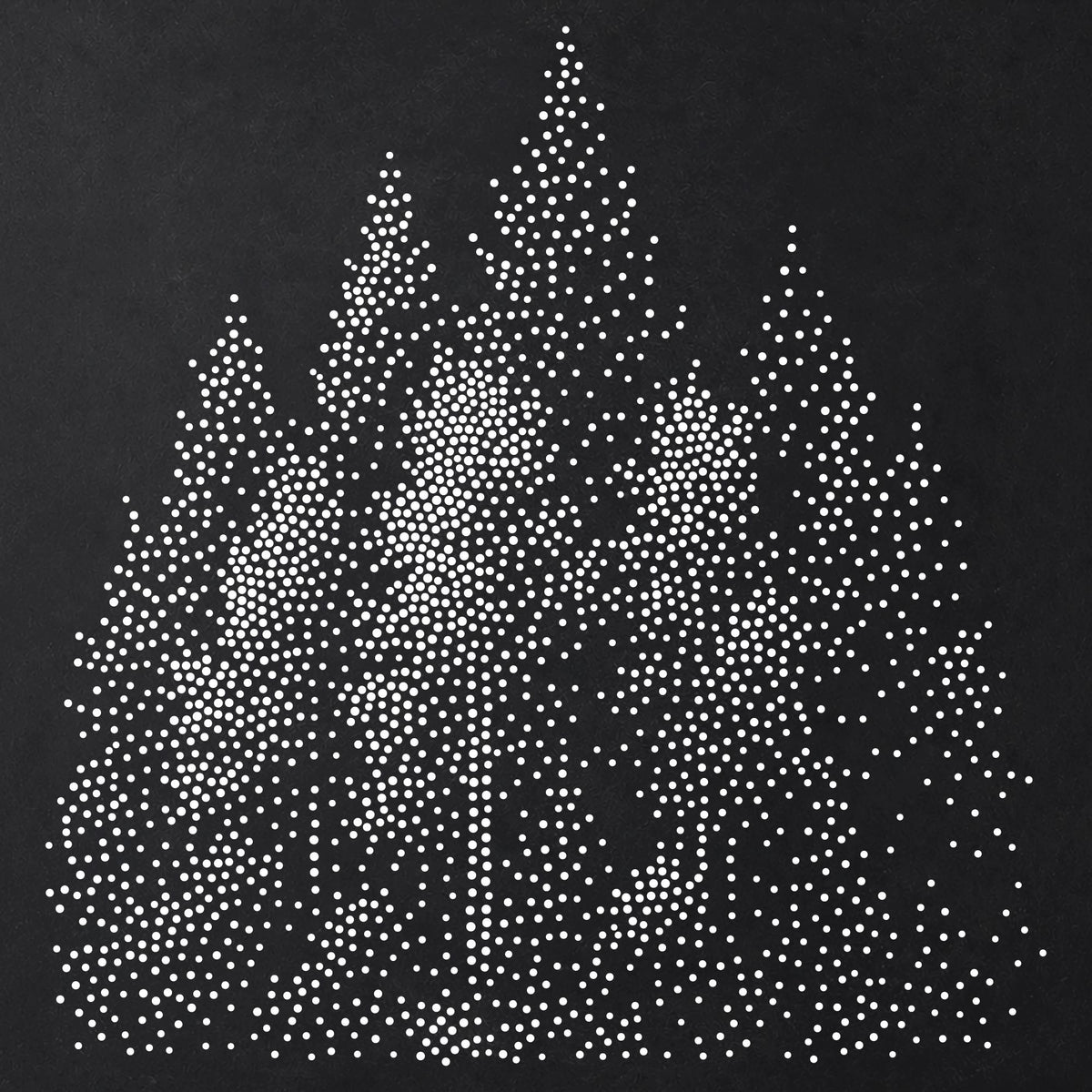 Forest Woodland Stencil | Realistic Highly Detailed DIY Mylar Wall Art, Stipple Art Crafts (Large - 300mm / 12" approx)