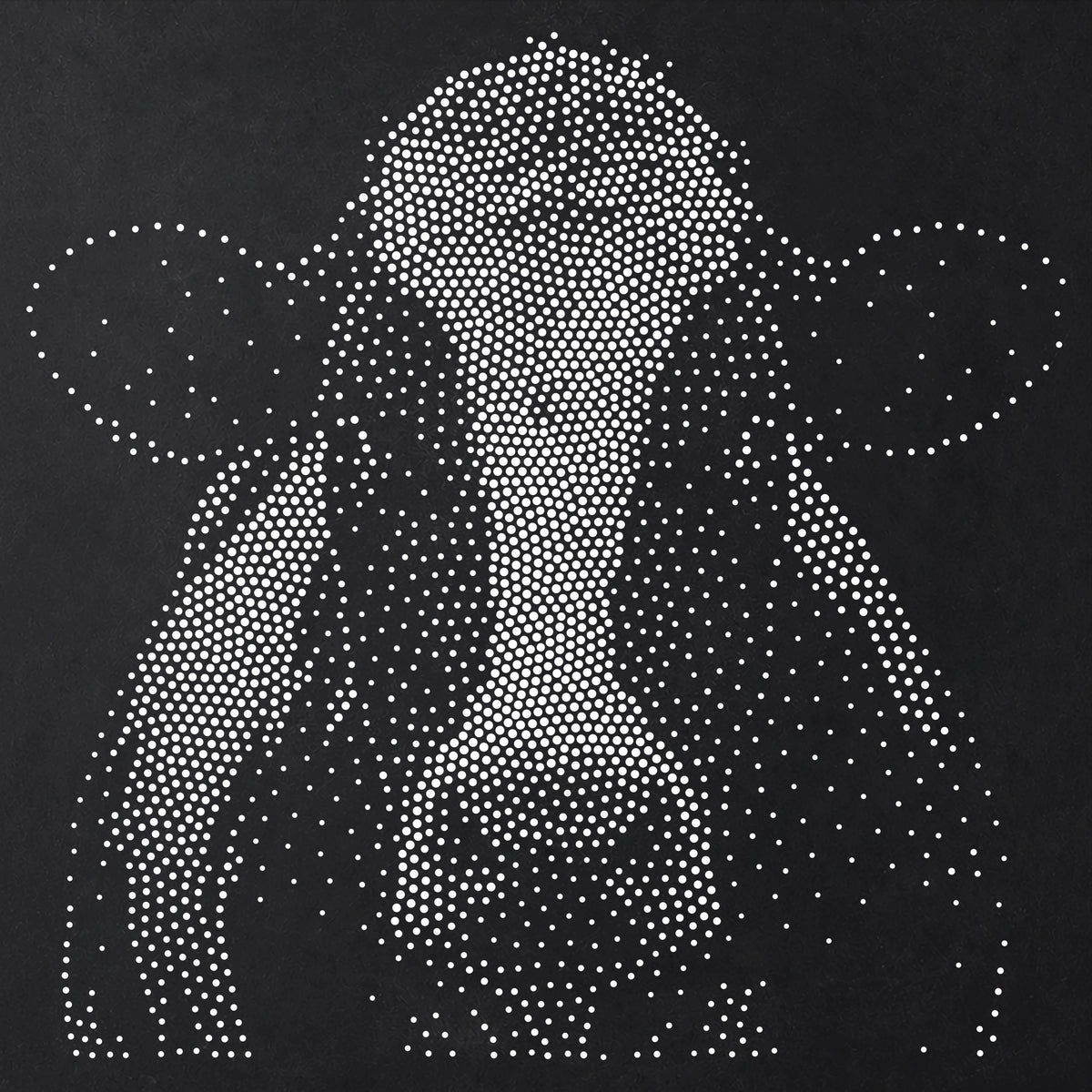 Cow Face Stencil | Realistic Mylar Stipple Wall Art, Crafts (Large - 300mm / 12" approx)