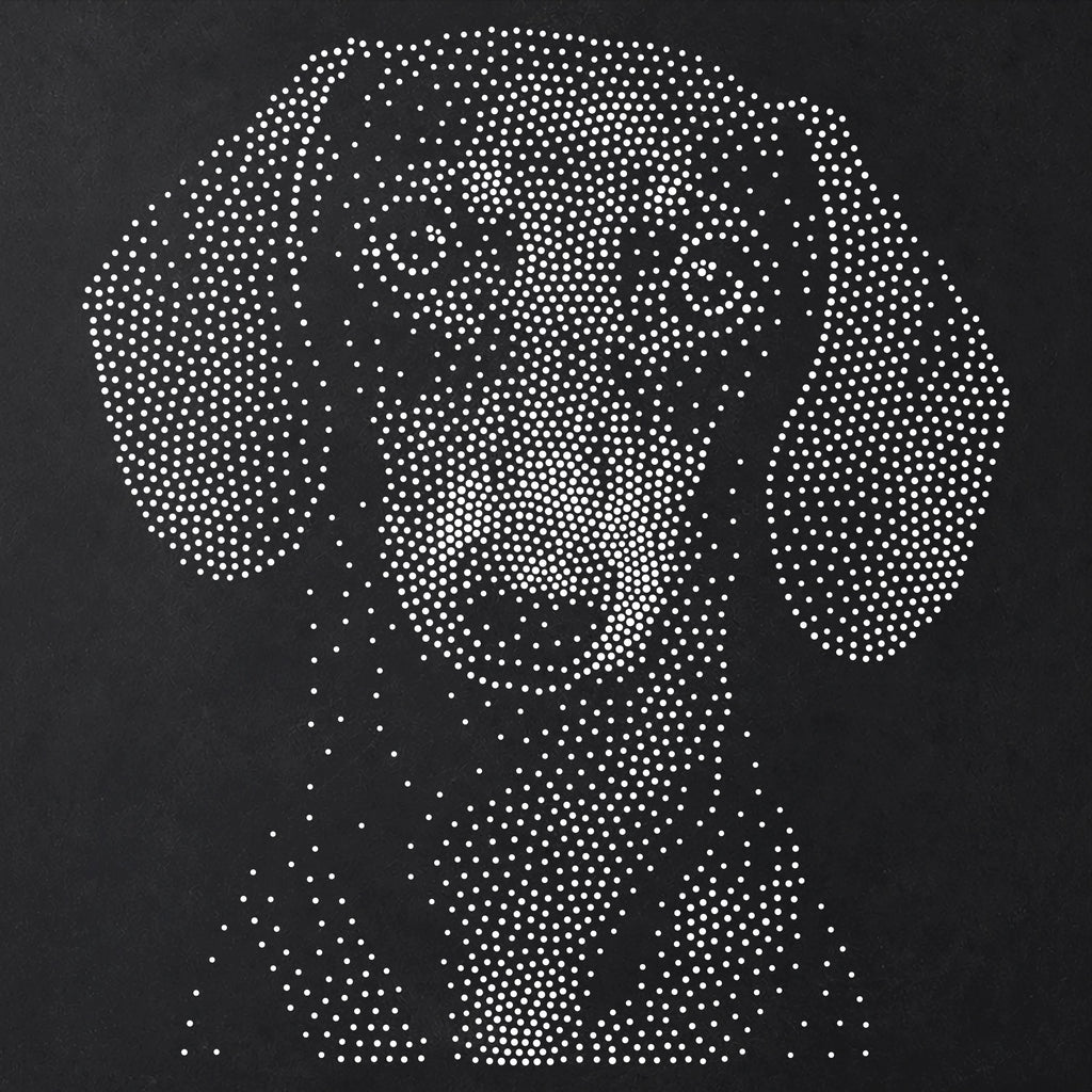 Dachshund Dog Stencil | Realistic Mylar Stipple Wall Art, Crafts (Large - 300mm / 12" approx)