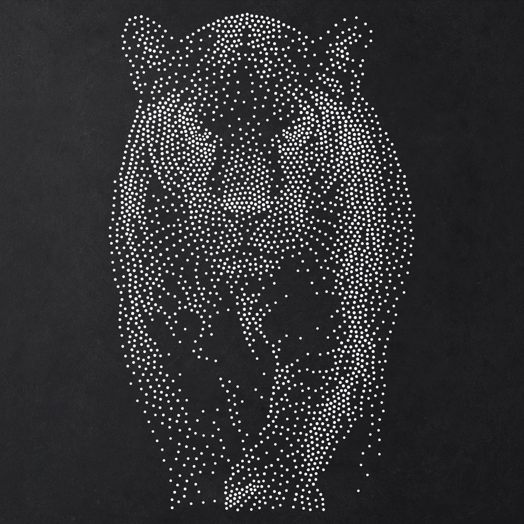 Black Panther Stencil | Realistic Mylar Stipple Wall Art, Crafts (Large - 300mm / 12" approx)