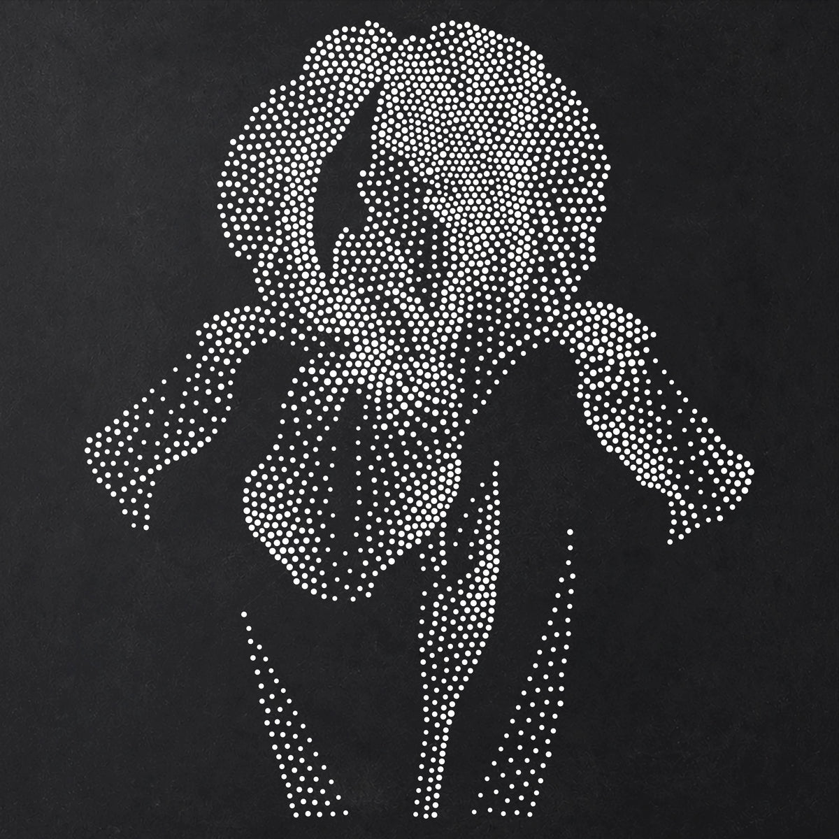 Iris Flower Stencil | Realistic Mylar Stipple Wall Art, Crafts (Large - 300mm / 12" approx)
