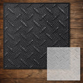 Diamond Plate Stencil reusable Mylar stencil, 300 x 300 mm