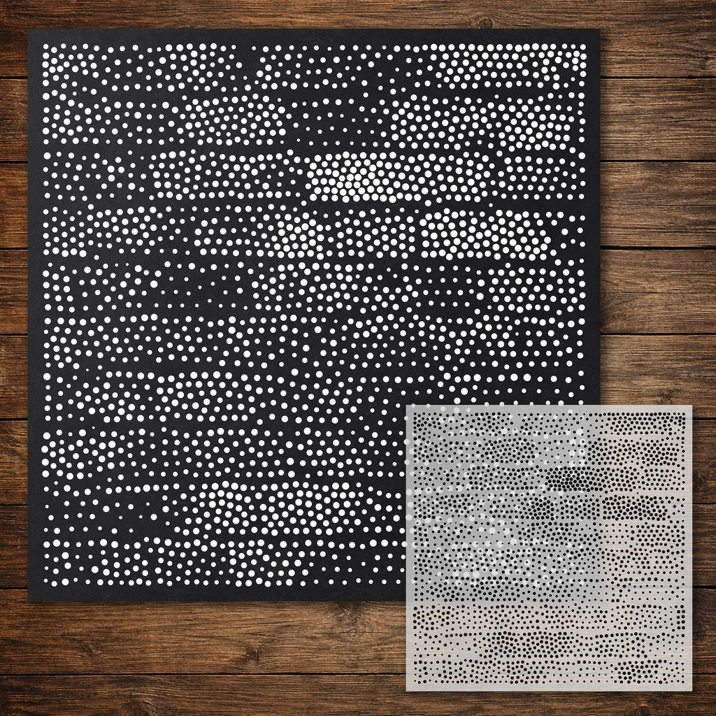 Old Brick Wall Stencil reusable Mylar stencil, 300 x 300 mm