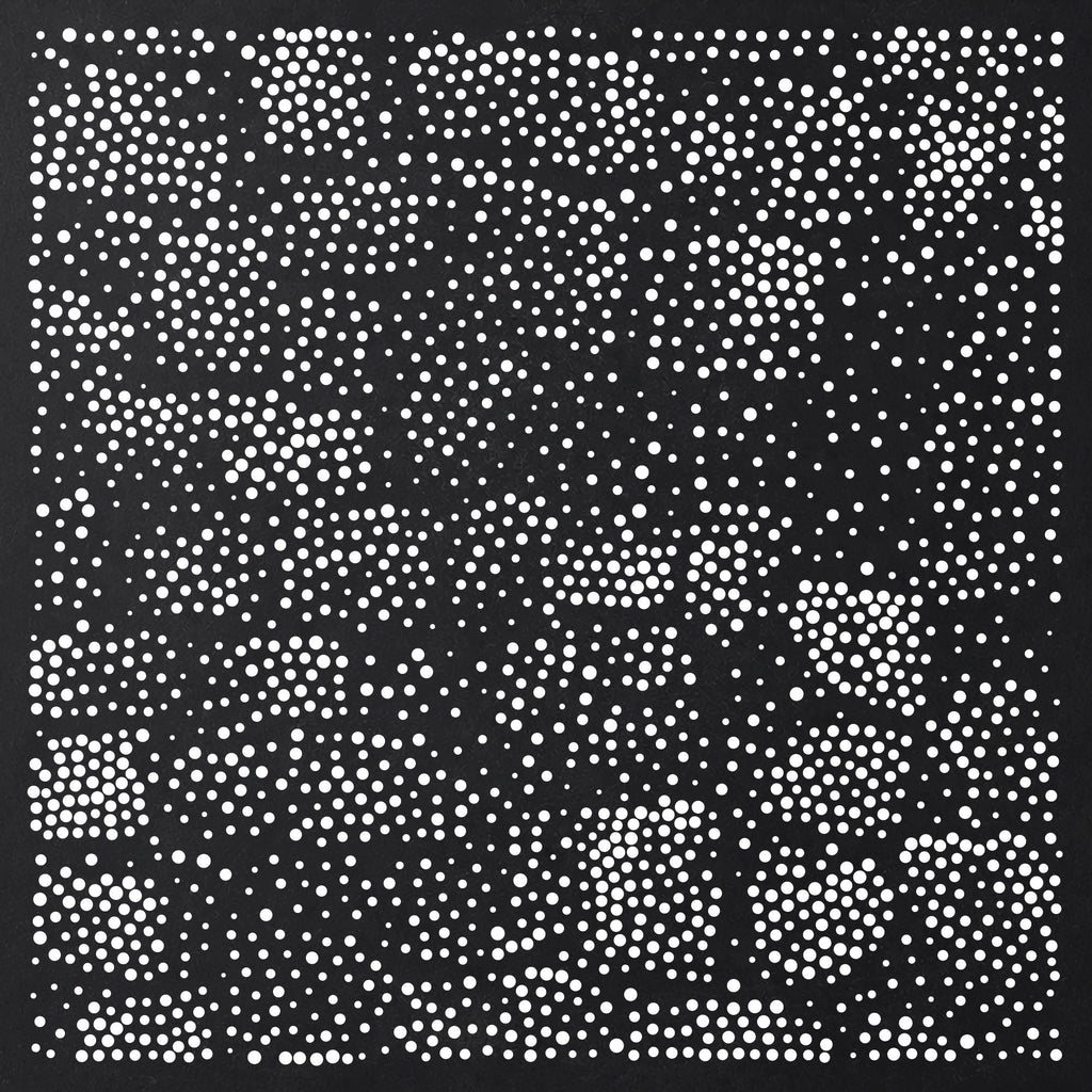 Cobblestones Stencil | Repeating Realistic Mylar Stipple Wall Art, Crafts (Large - 300mm / 12" approx)