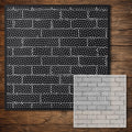 Brick Wall Stencil reusable Mylar stencil, 300 x 300 mm