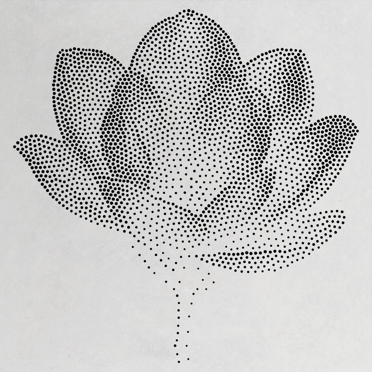 Magnolia Flower Stencil | Realistic Mylar Stipple Wall Art, Crafts (Large - 300mm / 12" approx)