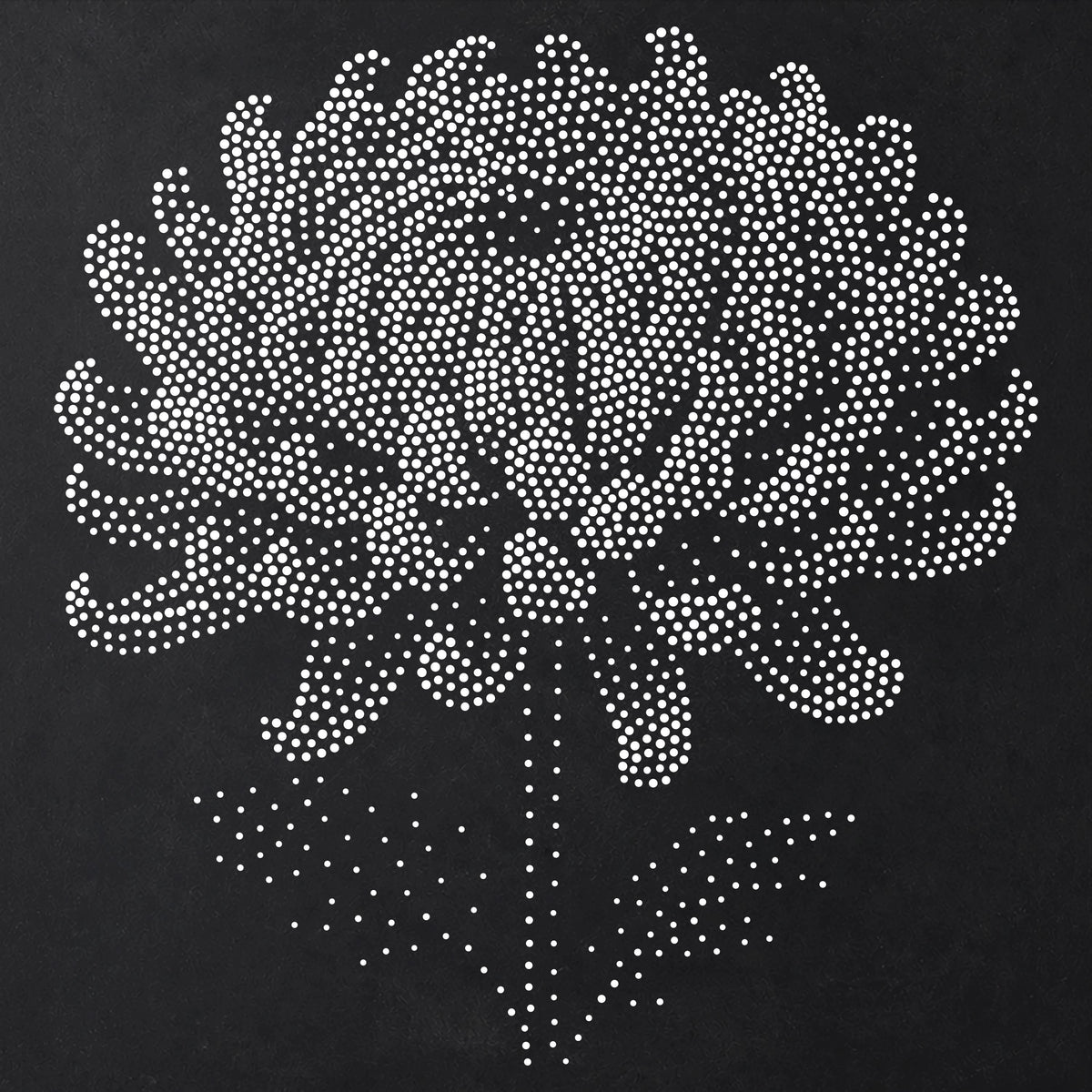 Chrysanthemum Flower Stencil | Realistic Mylar Stipple Wall Art, Crafts (Large - 300mm / 12" approx)