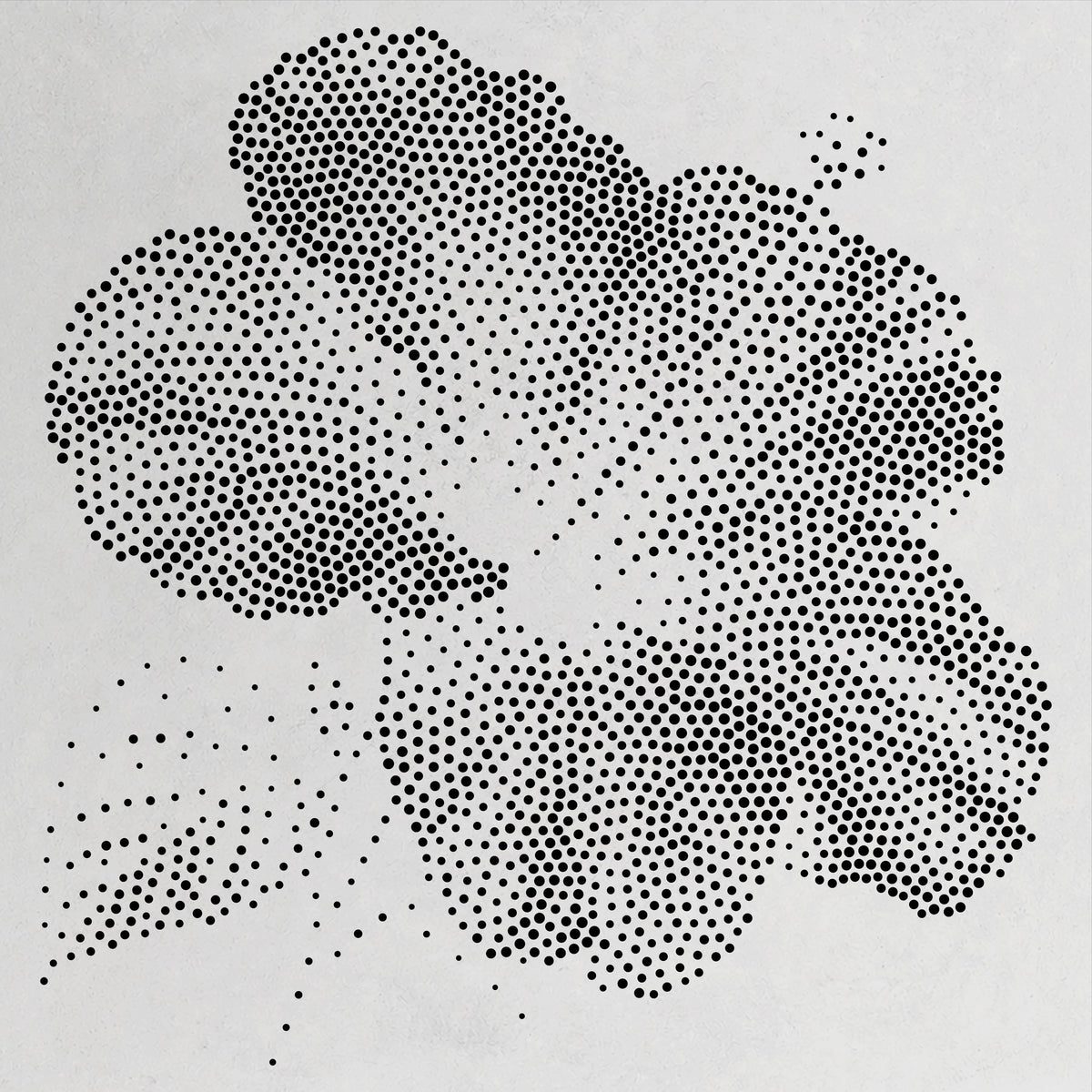 Hibiscus Flower Stencil | Realistic Mylar Stipple Wall Art, Crafts (Large - 300mm / 12" approx)