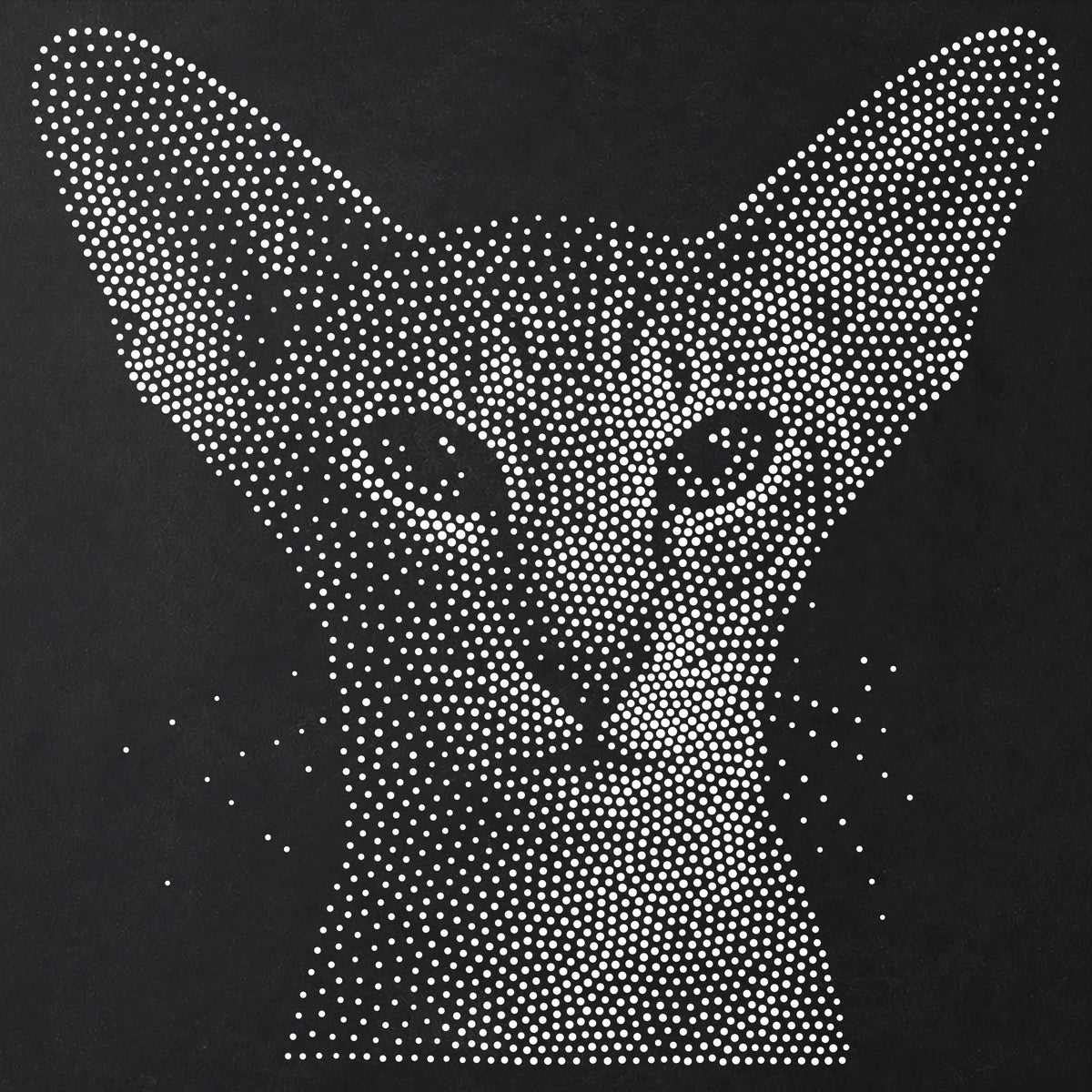 Oriental Shorthair Cat Stencil | Realistic Mylar Stipple Wall Art, Crafts (Large - 300mm / 12" approx)