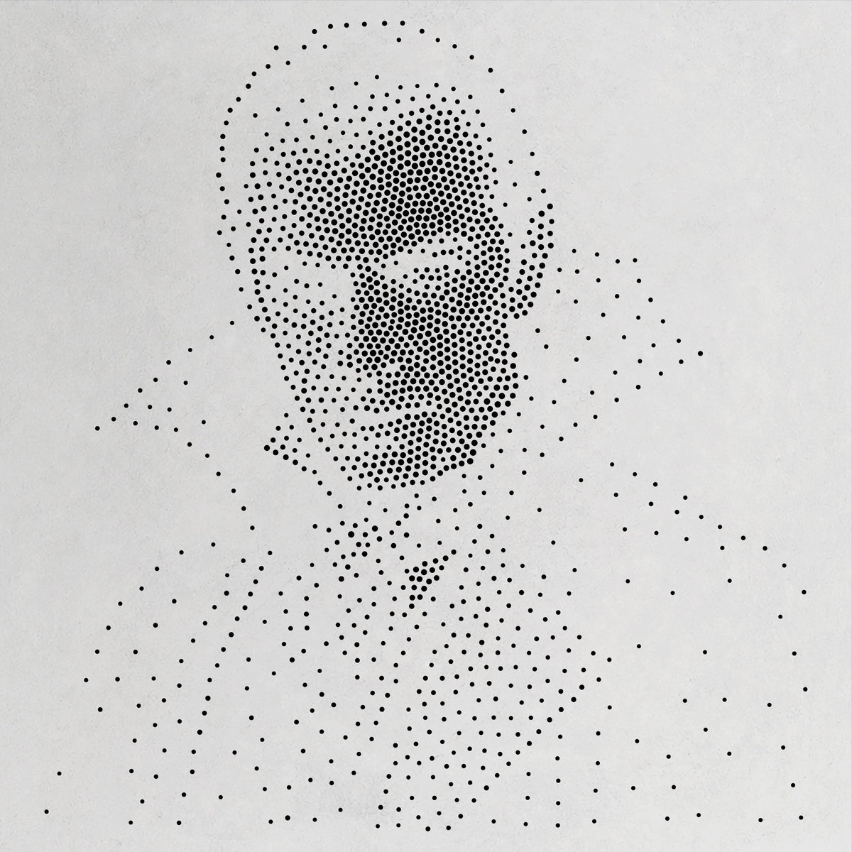 Vampire Count Dracula Halloween Stencil | Realistic Mylar Stipple Wall Art, Crafts (Large - 300mm / 12" approx)