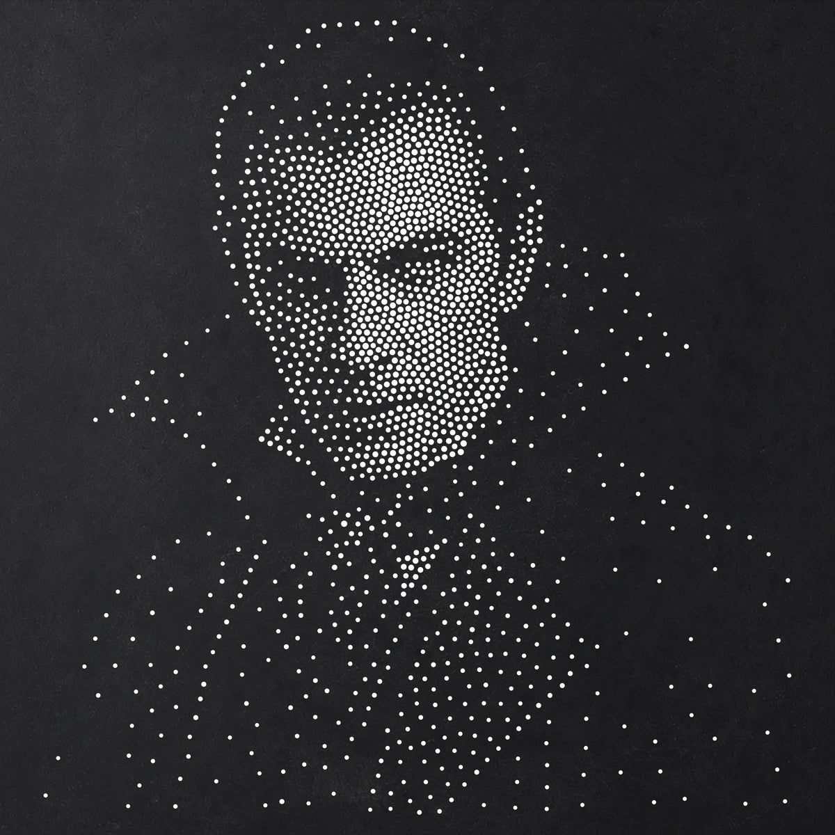 Vampire Count Dracula Halloween Stencil | Realistic Mylar Stipple Wall Art, Crafts (Large - 300mm / 12" approx)