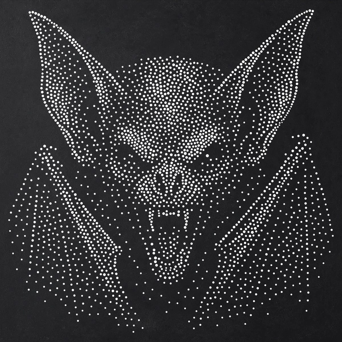 Vampire Bat Halloween Stencil | Realistic Horror Mylar Stipple Wall Art, Crafts (Large - 300mm / 12" approx)