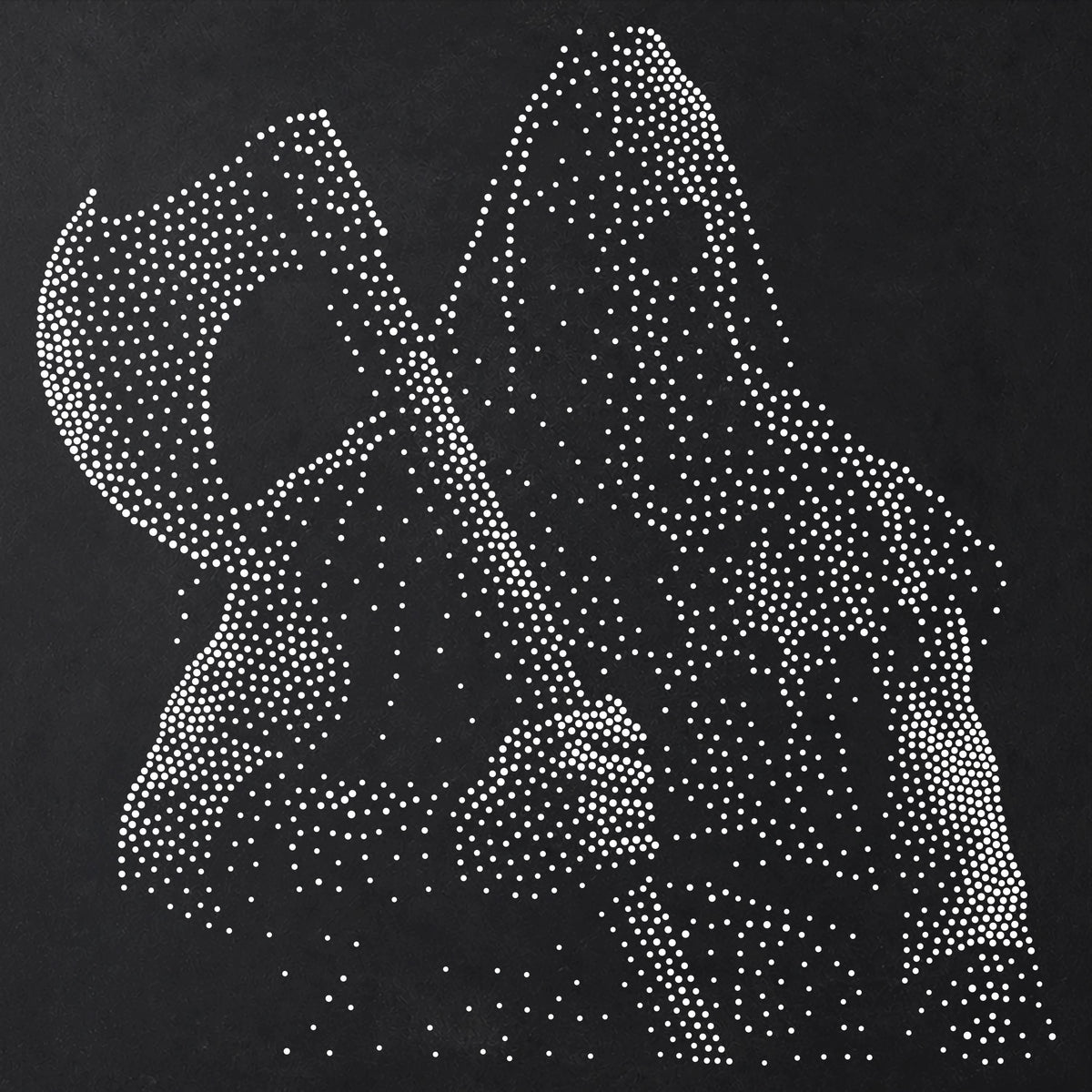Hooded Executioner Halloween Stencil | Realistic Horror Mylar Stipple Wall Art, Crafts (Large - 300mm / 12" approx)