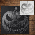 Jack-o’-Lantern Halloween Stencil reusable Mylar stencil, 300 x 300 mm