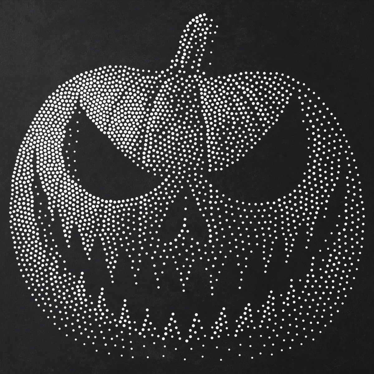 Jack-o’-Lantern Halloween Stencil | Realistic Horror Mylar Stipple Wall Art, Crafts (Large - 300mm / 12" approx)
