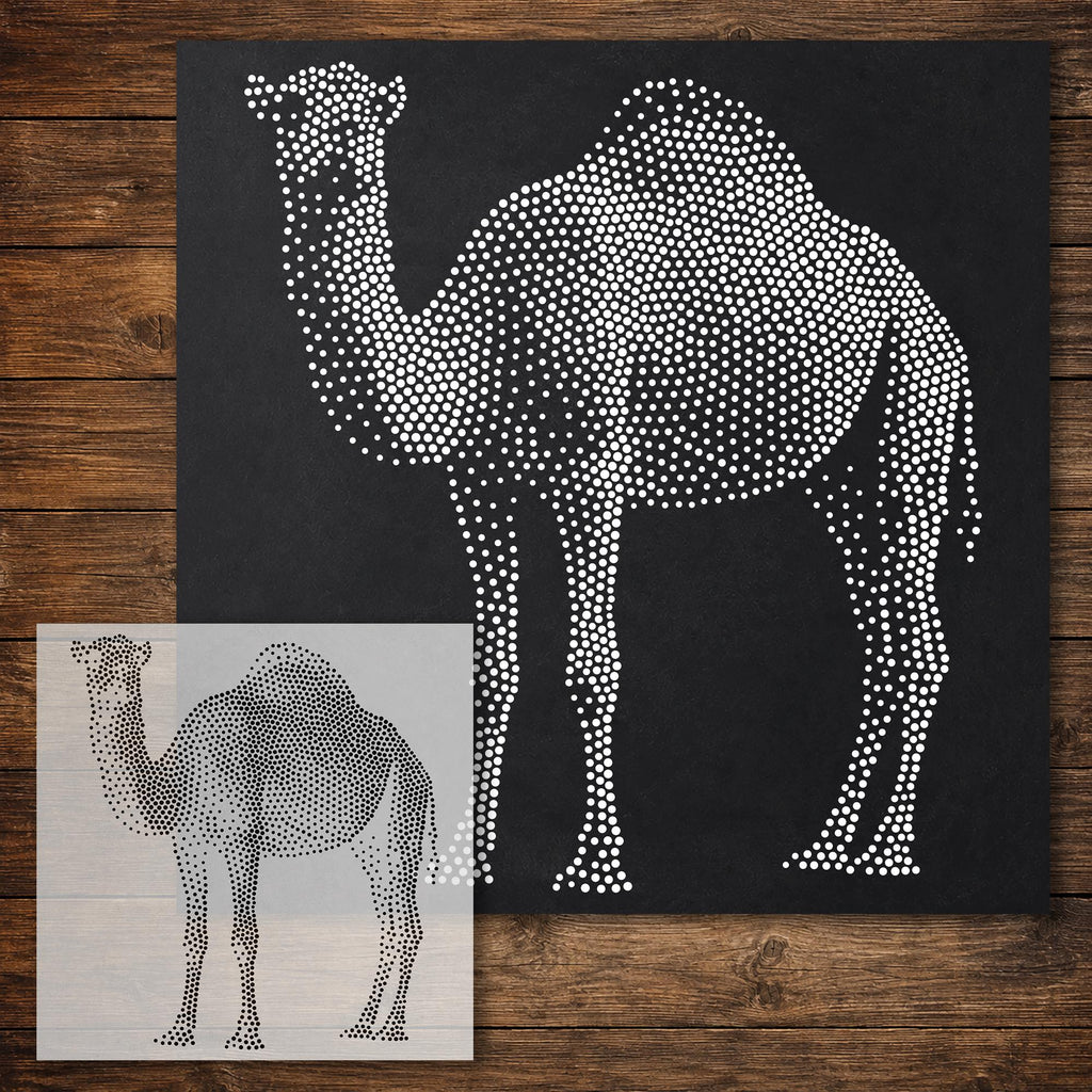 Camel Stencil reusable Mylar stencil, 300 x 300 mm