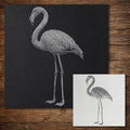 Flamingo Stencil reusable Mylar stencil, 300 x 300 mm