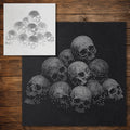 Pile of Human Skulls Stencil reusable Mylar stencil, 300 x 300 mm